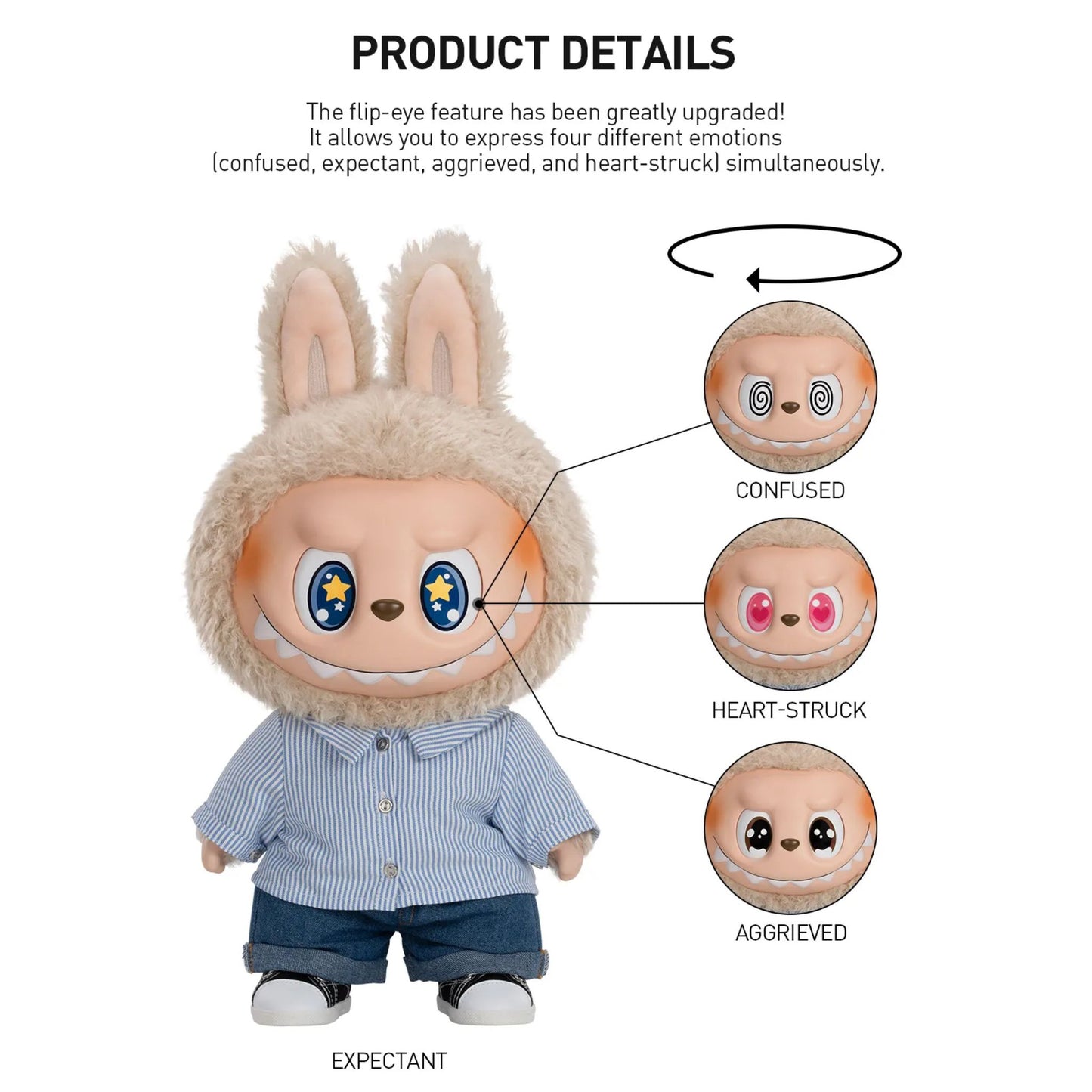 POP MART Labubu Flip With Me – Authentic Vinyl Plush Dol
