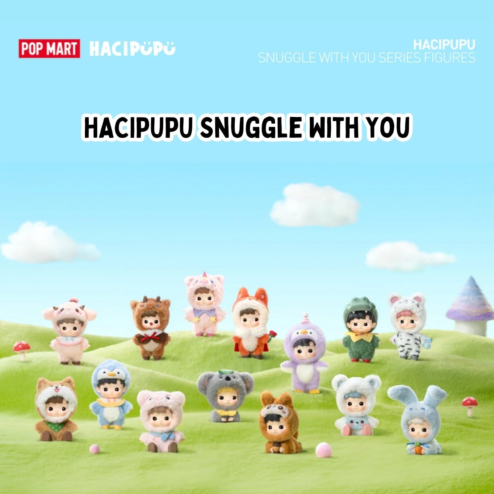 HACIPUPU Snuggle with You フィギュア　3点セット HACIPUPU - Snuggle With You Series - Blind Box Figure