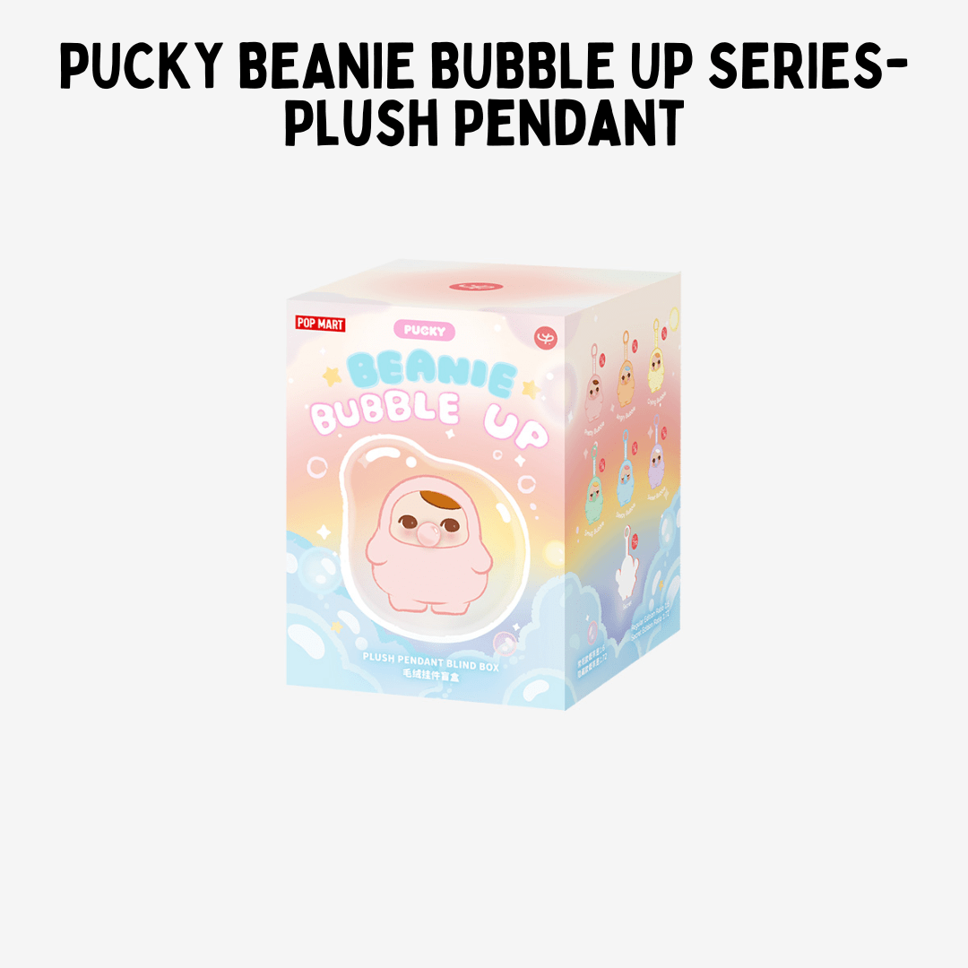 Pop Mart PUCKY Beanie Bubble Up plush keychain