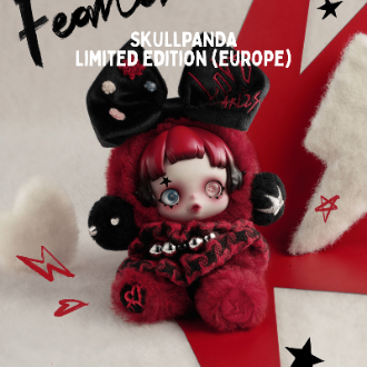 その他 SKULLPANDA 6kHz Europe Limited Edition Skullpanda Limited Edition Plush Doll - Pop Mart Collectible